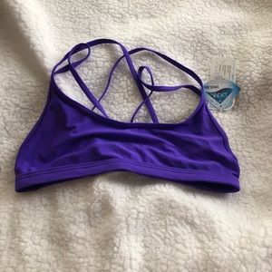Sporti racerback purple bikini top NWT